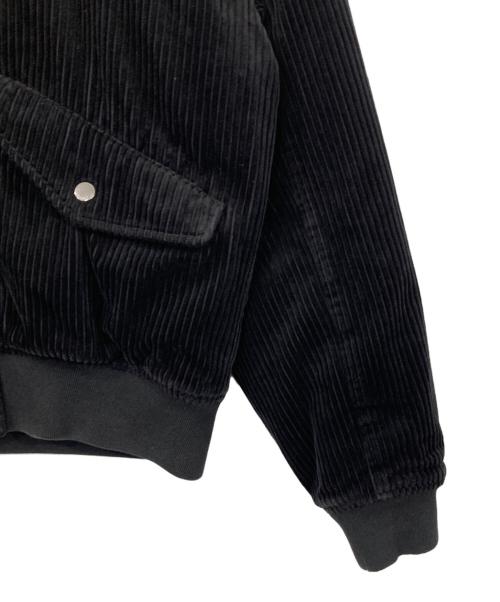 FRED PERRY（フレッドペリー）FRED PERRY (フレッドペリー) 襟ボア コーデュロイ ボンバージャケット ブラック サイズ:Mの古着・服飾アイテム