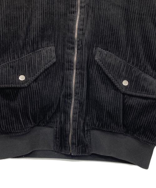 FRED PERRY（フレッドペリー）FRED PERRY (フレッドペリー) 襟ボア コーデュロイ ボンバージャケット ブラック サイズ:Mの古着・服飾アイテム