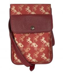 COACH（コーチ）の古着「PVCスマホショルダーバッグ」｜レッド
