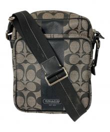 COACH（コーチ）の古着「ヘリテージショルダーバッグ」｜ブラック