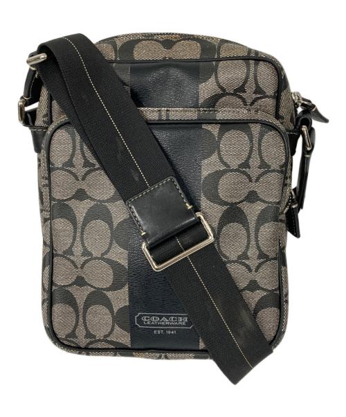 COACH（コーチ）COACH (コーチ) ヘリテージショルダーバッグ ブラックの古着・服飾アイテム