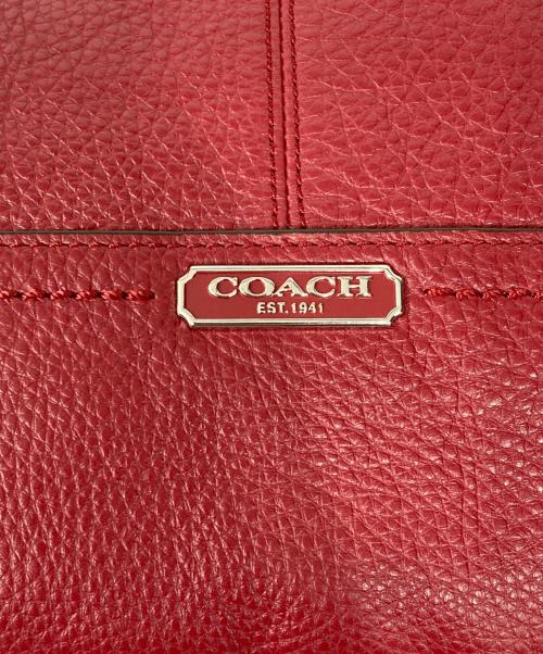 COACH（コーチ）COACH (コーチ) パーク レザー ホーボー レッドの古着・服飾アイテム
