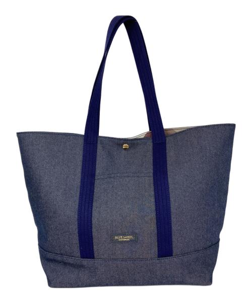 BLUE LABEL CRESTBRIDGE（ブルーレーベルクレストブリッジ）BLUE LABEL CRESTBRIDGE (ブルーレーベルクレストブリッジ) カジュアルトート インディゴの古着・服飾アイテム