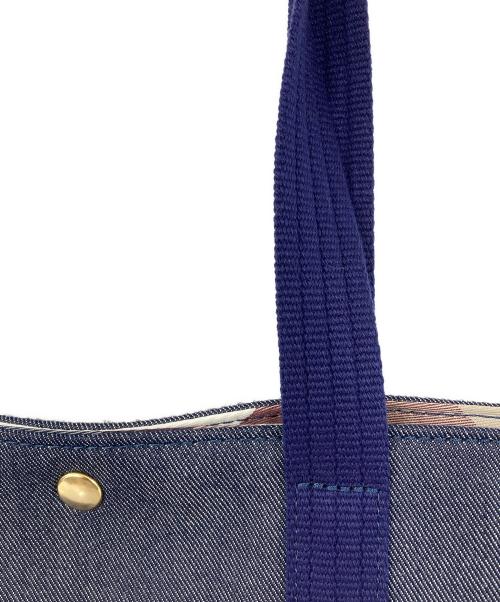 BLUE LABEL CRESTBRIDGE（ブルーレーベルクレストブリッジ）BLUE LABEL CRESTBRIDGE (ブルーレーベルクレストブリッジ) カジュアルトート インディゴの古着・服飾アイテム