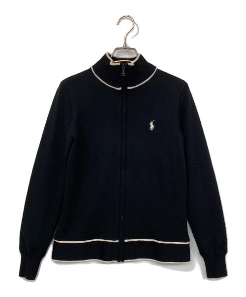 POLO GOLF（ポロ ゴルフ）POLO GOLF (ポロ ゴルフ) ニットジャケット ブラック サイズ:XXSの古着・服飾アイテム