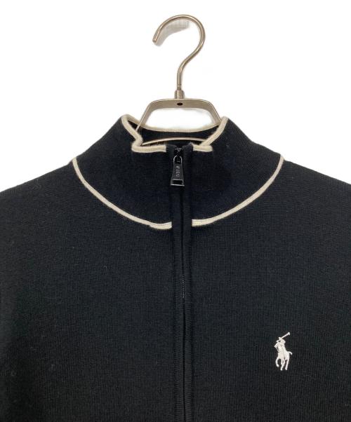 POLO GOLF（ポロ ゴルフ）POLO GOLF (ポロ ゴルフ) ニットジャケット ブラック サイズ:XXSの古着・服飾アイテム