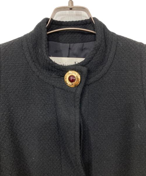 Christian Dior（クリスチャン ディオール）Christian Dior (クリスチャン ディオール) アンゴラ混スタンドカラーコート ブラック サイズ:Sの古着・服飾アイテム