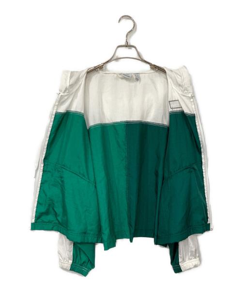 adidas（アディダス）adidas (アディダス) ウインドブレーカー ホワイト×グリーン サイズ:OTの古着・服飾アイテム