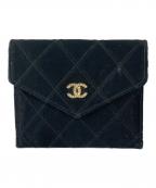 CHANELシャネル）の古着「ビコローレコインケース」｜ブラック