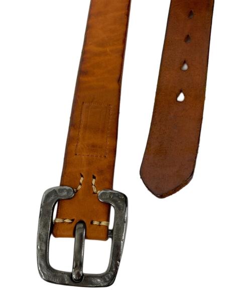 AVIREX（アヴィレックス）AVIREX (アヴィレックス) VINTAGE WORKS (ヴィンテージワークス) Wネーム Cバックルレザーベルト ブラウン サイズ:35/89の古着・服飾アイテム
