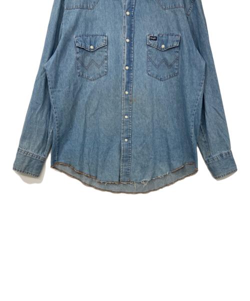 Wrangler（ラングラー）Wrangler (ラングラー) ウエスタンデニムシャツ インディゴ サイズ:XLの古着・服飾アイテム