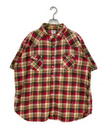 Wrangler（ラングラー）の古着「チェックシャツ」｜レッド