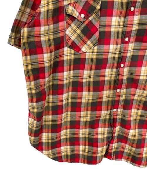 Wrangler（ラングラー）Wrangler (ラングラー) チェックシャツ レッド サイズ:20ー35の古着・服飾アイテム