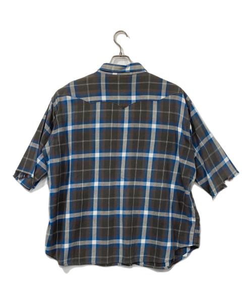Wrangler（ラングラー）Wrangler (ラングラー) チェックシャツ ブルー サイズ:19-35の古着・服飾アイテム