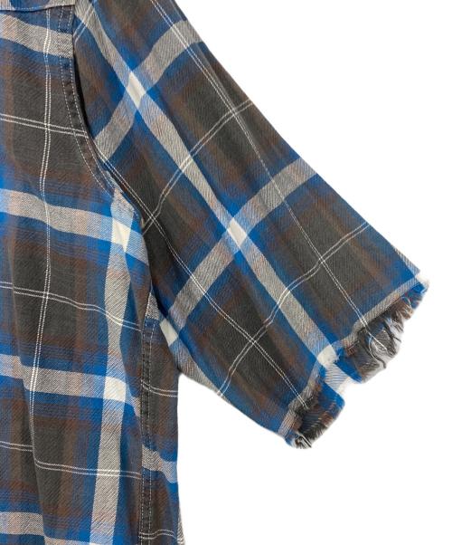 Wrangler（ラングラー）Wrangler (ラングラー) チェックシャツ ブルー サイズ:19-35の古着・服飾アイテム