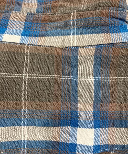Wrangler（ラングラー）Wrangler (ラングラー) チェックシャツ ブルー サイズ:19-35の古着・服飾アイテム