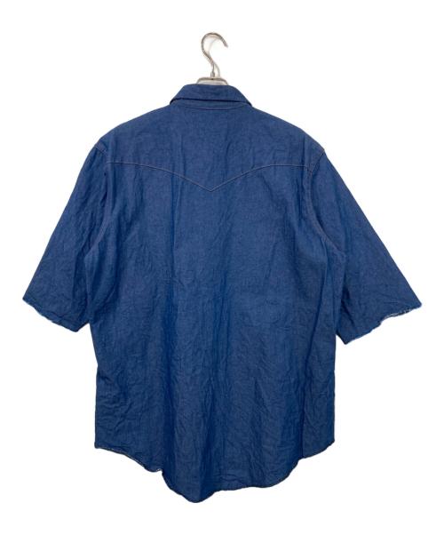 Wrangler（ラングラー）Wrangler (ラングラー) 襟芯ウエスタンシャツ インディゴ サイズ:XLの古着・服飾アイテム