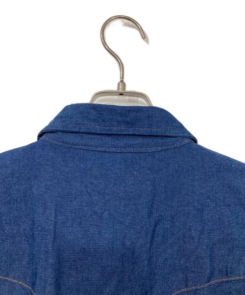 Wrangler（ラングラー）Wrangler (ラングラー) 襟芯ウエスタンシャツ インディゴ サイズ:XLの古着・服飾アイテム
