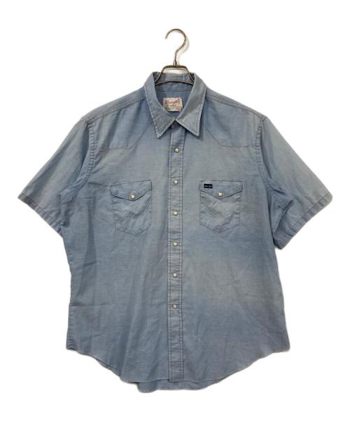 Wrangler（ラングラー）Wrangler (ラングラー) シャンブレーシャツ インディゴ サイズ:18の古着・服飾アイテム