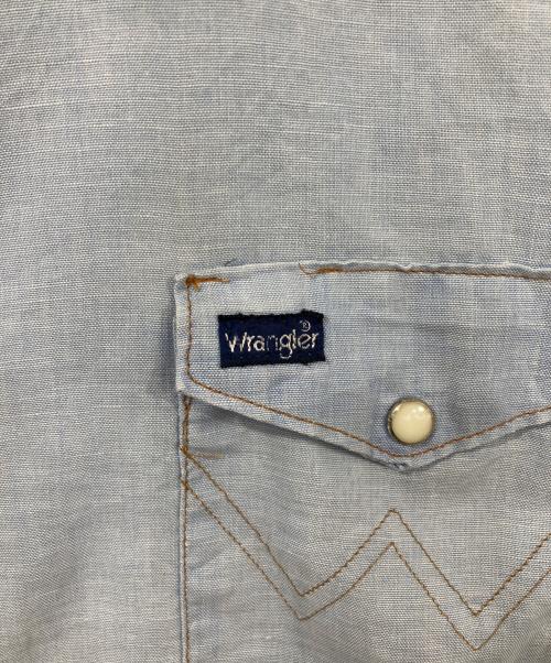 Wrangler（ラングラー）Wrangler (ラングラー) シャンブレーシャツ インディゴ サイズ:18の古着・服飾アイテム