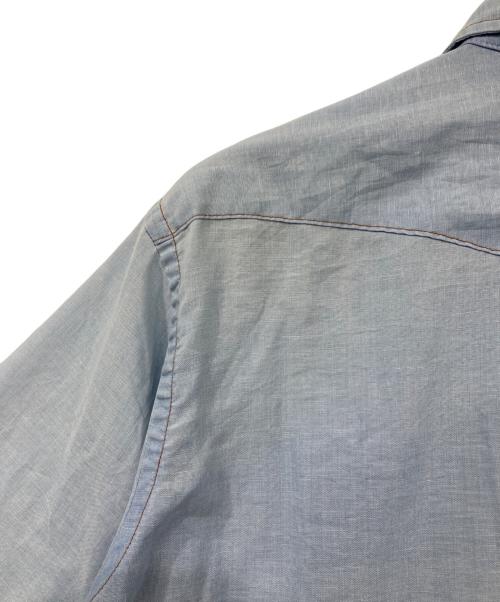 Wrangler（ラングラー）Wrangler (ラングラー) シャンブレーシャツ インディゴ サイズ:18の古着・服飾アイテム
