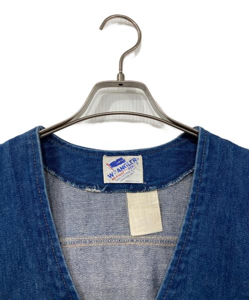 Wrangler（ラングラー）Wrangler (ラングラー) デニムベスト インディゴ サイズ:タグ印字消えの為不明の古着・服飾アイテム