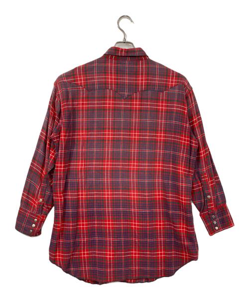 Wrangler（ラングラー）Wrangler (ラングラー) チェックシャツ レッド サイズ:表記無しの古着・服飾アイテム