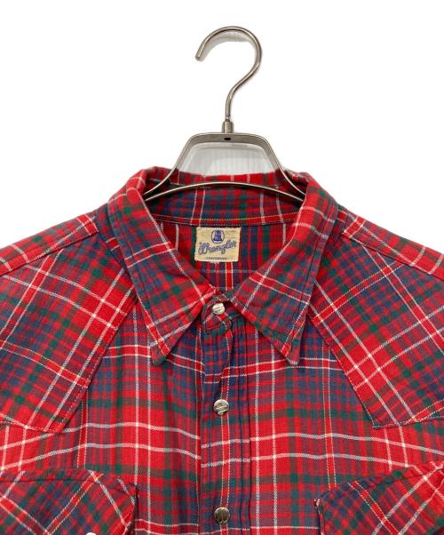 Wrangler（ラングラー）Wrangler (ラングラー) チェックシャツ レッド サイズ:表記無しの古着・服飾アイテム