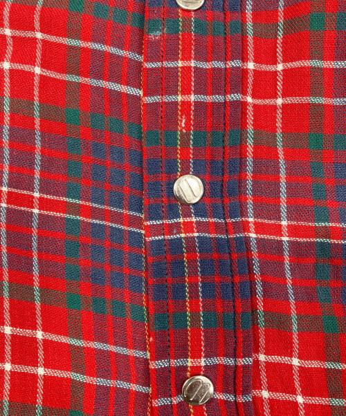 Wrangler（ラングラー）Wrangler (ラングラー) チェックシャツ レッド サイズ:表記無しの古着・服飾アイテム