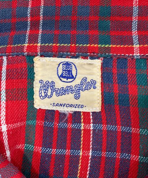 Wrangler（ラングラー）Wrangler (ラングラー) チェックシャツ レッド サイズ:表記無しの古着・服飾アイテム