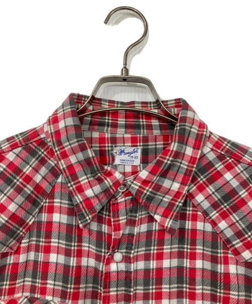 Wrangler（ラングラー）Wrangler (ラングラー) チェックシャツ レッド サイズ:18-35の古着・服飾アイテム