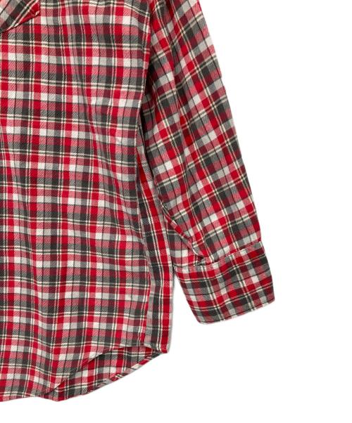 Wrangler（ラングラー）Wrangler (ラングラー) チェックシャツ レッド サイズ:18-35の古着・服飾アイテム
