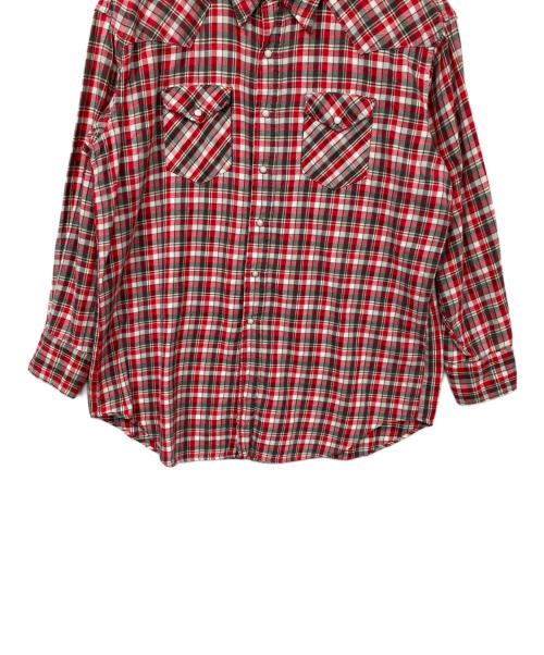 Wrangler（ラングラー）Wrangler (ラングラー) チェックシャツ レッド サイズ:18-35の古着・服飾アイテム
