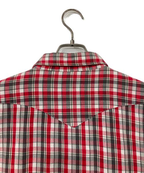 Wrangler（ラングラー）Wrangler (ラングラー) チェックシャツ レッド サイズ:18-35の古着・服飾アイテム
