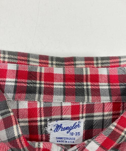 Wrangler（ラングラー）Wrangler (ラングラー) チェックシャツ レッド サイズ:18-35の古着・服飾アイテム
