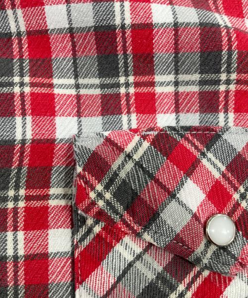 Wrangler（ラングラー）Wrangler (ラングラー) チェックシャツ レッド サイズ:18-35の古着・服飾アイテム