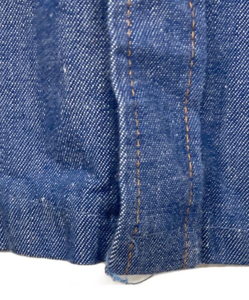 Wrangler（ラングラー）Wrangler (ラングラー) 襟芯デニムシャツ インディゴ サイズ:印字消えのため不明の古着・服飾アイテム