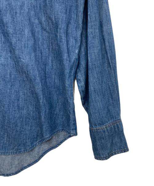 Wrangler（ラングラー）Wrangler (ラングラー) 襟芯ウエスタンデニムシャツ インディゴ サイズ:17×36の古着・服飾アイテム