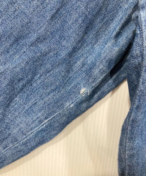 Wrangler（ラングラー）Wrangler (ラングラー) 襟芯ウエスタンデニムシャツ インディゴ サイズ:17×36の古着・服飾アイテム