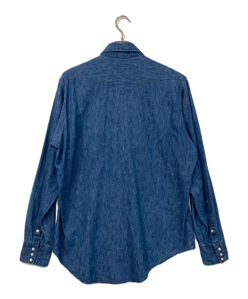 Wrangler（ラングラー）Wrangler (ラングラー) 襟芯ウエスタンデニムシャツ インディゴ サイズ:印字消えのため不明の古着・服飾アイテム
