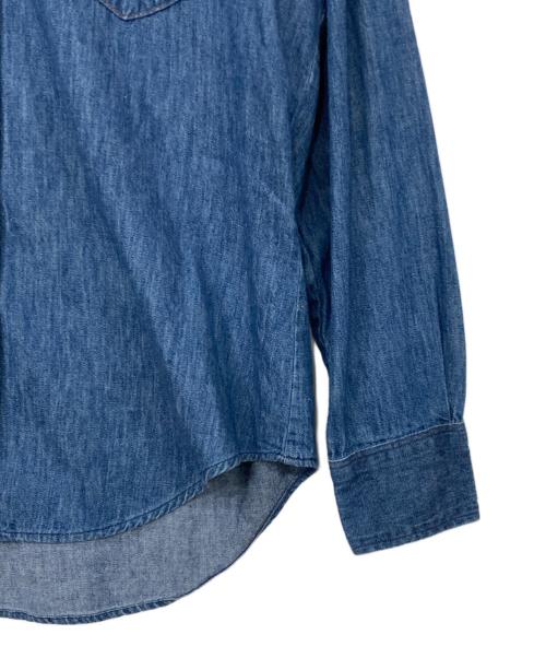 Wrangler（ラングラー）Wrangler (ラングラー) 襟芯ウエスタンデニムシャツ インディゴ サイズ:印字消えのため不明の古着・服飾アイテム