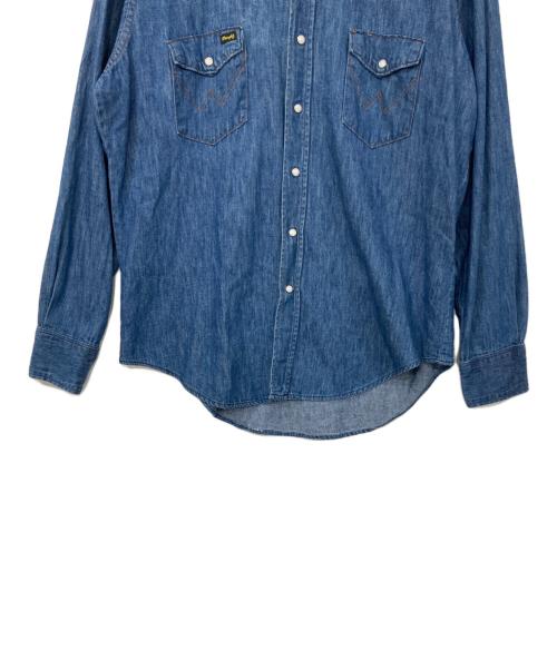 Wrangler（ラングラー）Wrangler (ラングラー) 襟芯ウエスタンデニムシャツ インディゴ サイズ:印字消えのため不明の古着・服飾アイテム