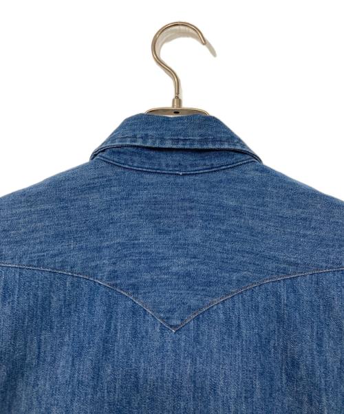 Wrangler（ラングラー）Wrangler (ラングラー) 襟芯ウエスタンデニムシャツ インディゴ サイズ:印字消えのため不明の古着・服飾アイテム