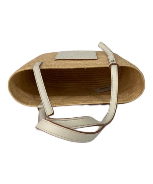LOEWE（ロエベ）LOEWE (ロエベ) スモールスクエアバスケットバッグ ベージュ×ホワイトの古着・服飾アイテム