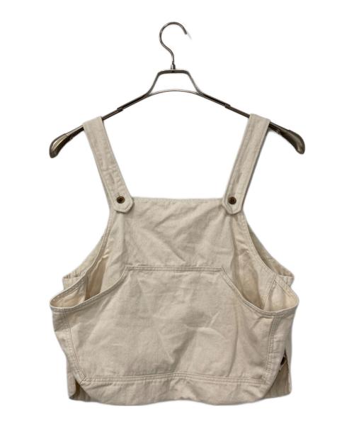tumugu（ツムグ）tumugu (ツムグ) 9ozデニム2wayベスト アイボリー/キナリ サイズ:Fの古着・服飾アイテム