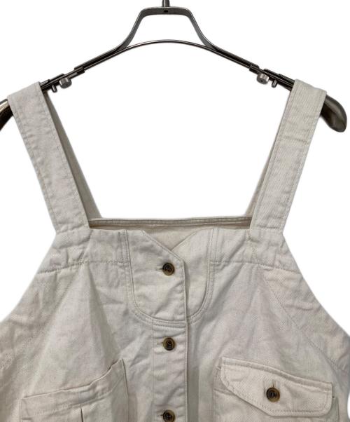 tumugu（ツムグ）tumugu (ツムグ) 9ozデニム2wayベスト アイボリー/キナリ サイズ:Fの古着・服飾アイテム