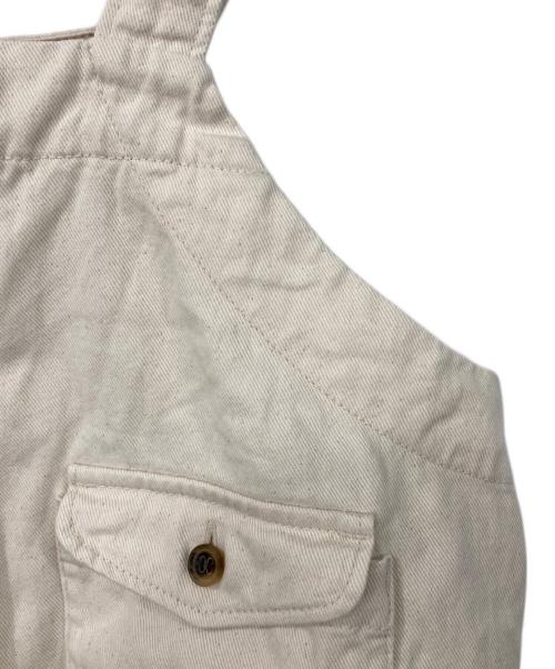 tumugu（ツムグ）tumugu (ツムグ) 9ozデニム2wayベスト アイボリー/キナリ サイズ:Fの古着・服飾アイテム