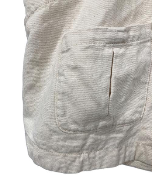 tumugu（ツムグ）tumugu (ツムグ) 9ozデニム2wayベスト アイボリー/キナリ サイズ:Fの古着・服飾アイテム