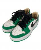 NIKEナイキ）の古着「Women's Air Jordan 1 Low Elevate」｜ホワイト×グリーン