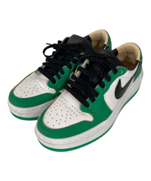 NIKE（ナイキ）NIKE (ナイキ) Women's Air Jordan 1 Low Elevate ホワイト×グリーン サイズ:24.0の古着・服飾アイテム